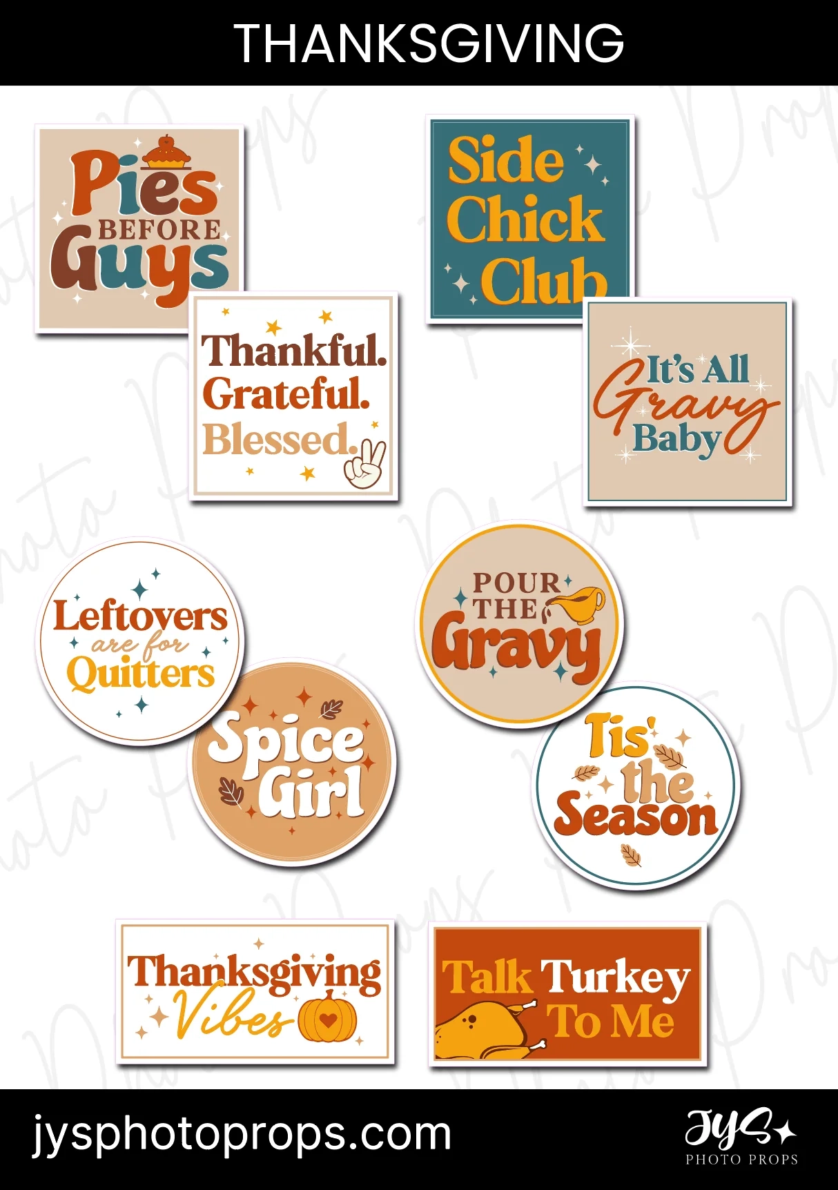 printable thanksgiving photo props