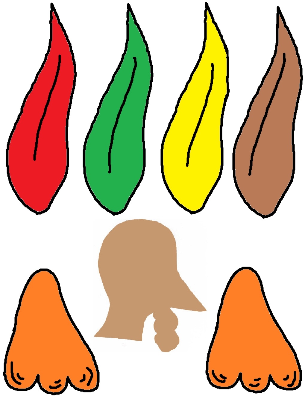 turkey feet template turkey feet template