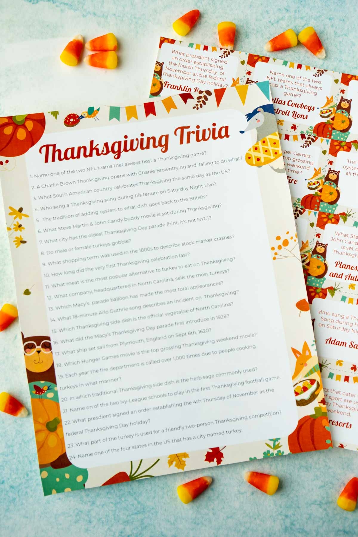 free printable thanksgiving trivia questions and answers