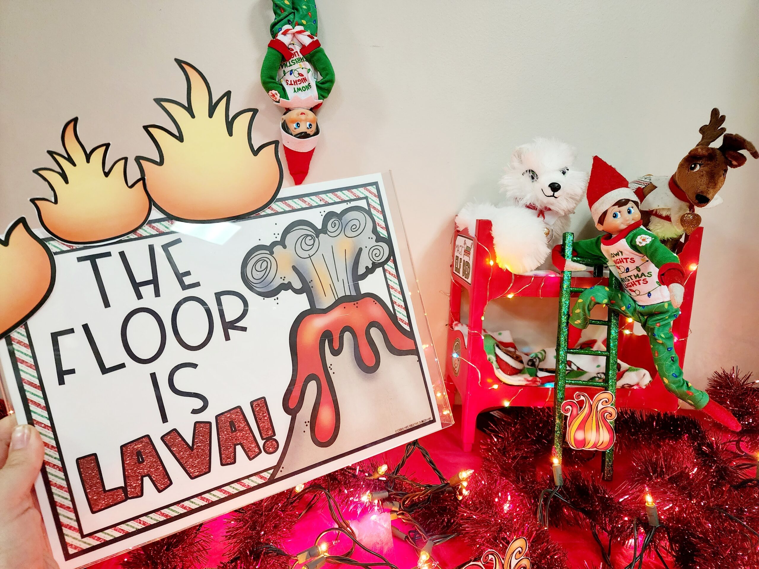 The Floor Is Lava Printable Poster Freebie Elf Day 8 The Floor Is Lava Printable Poster Freebie Elf Day 8