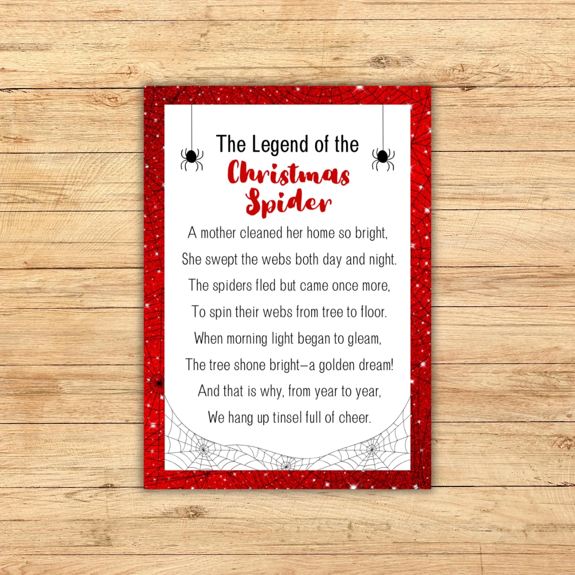 The Legend Of The Christmas Spider