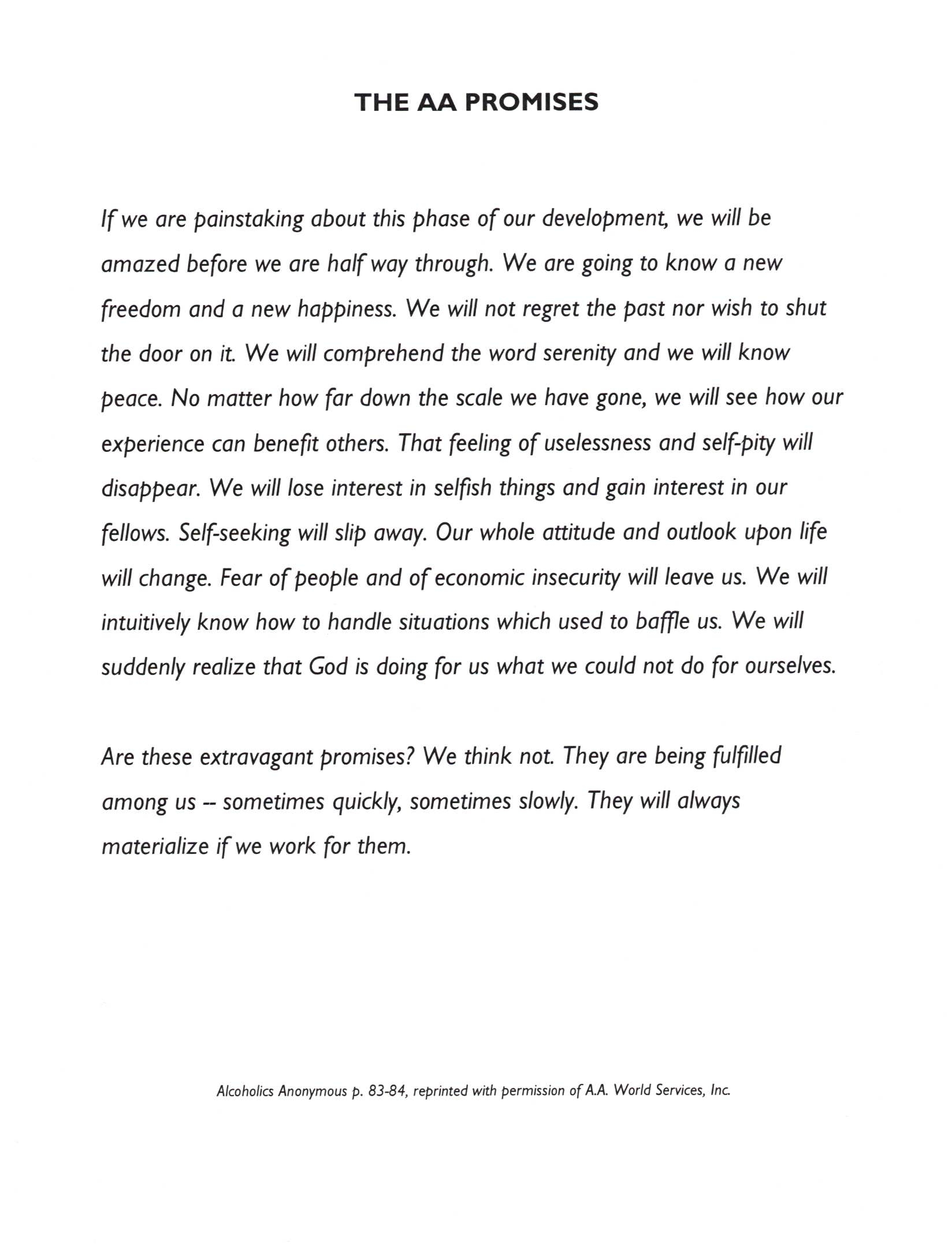 The Promises On Cardstock