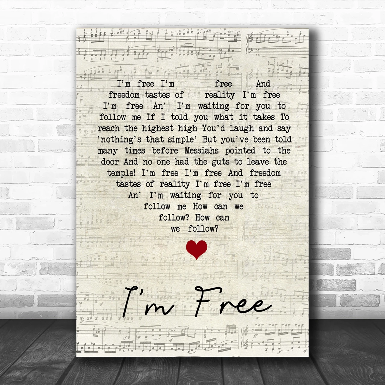 free printable song lyrics