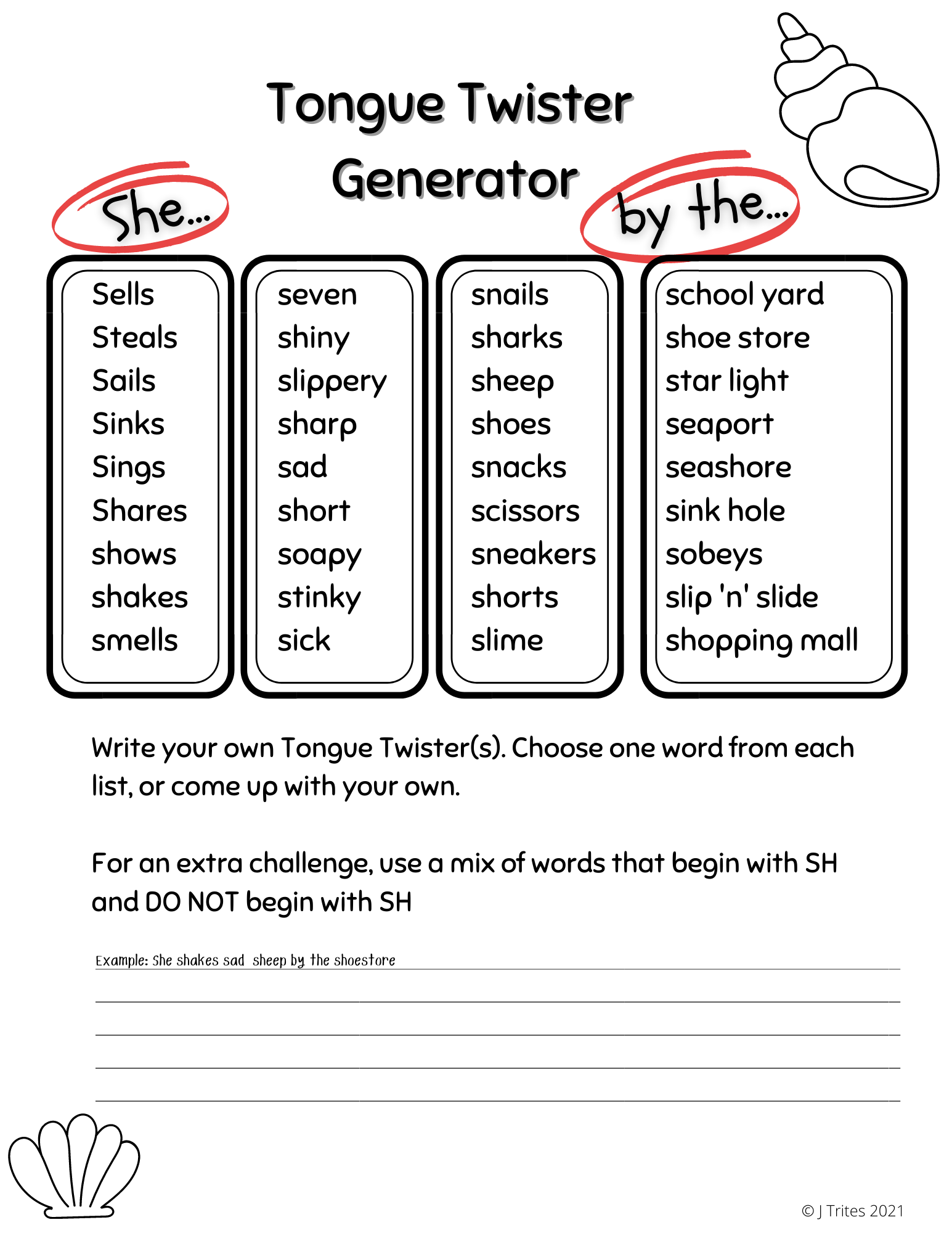 Tongue Twister Generator