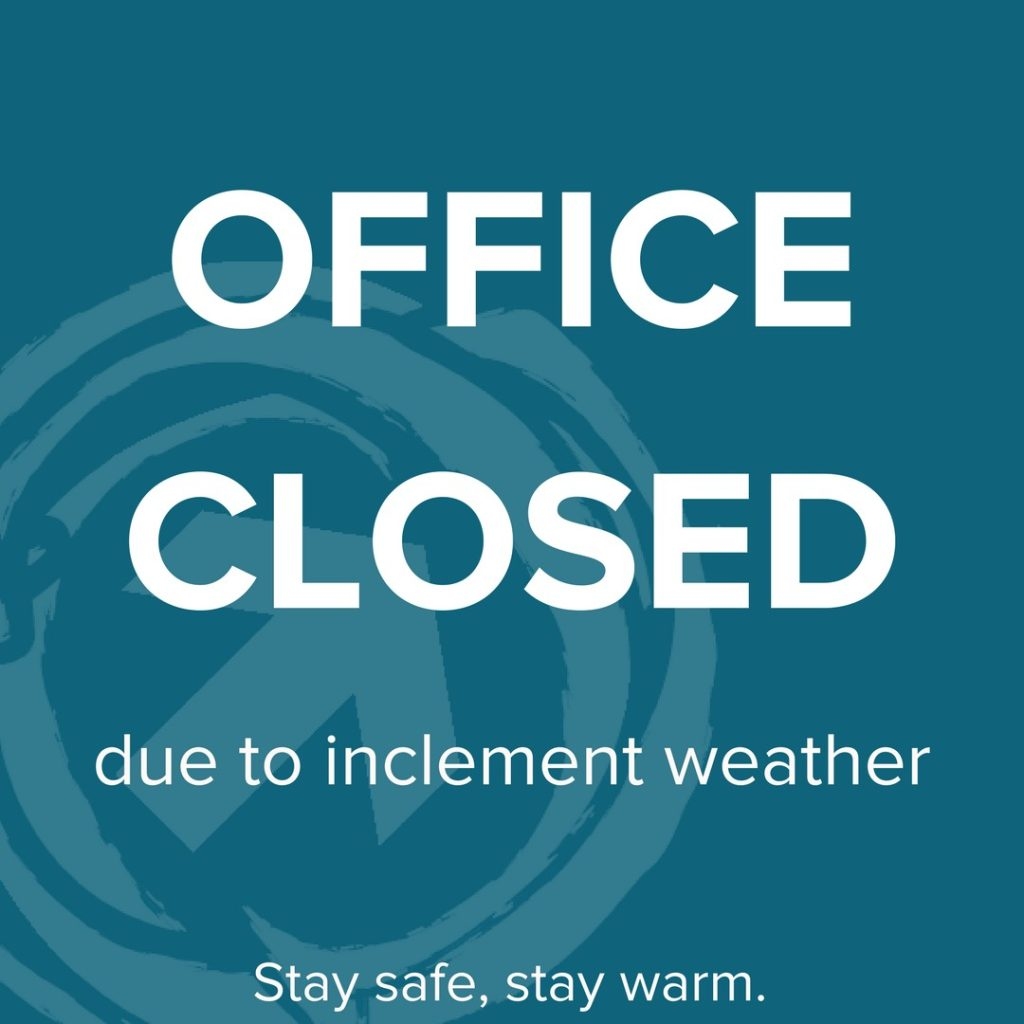 Township Office And Transfer Station Closed Due To Inclement Weather