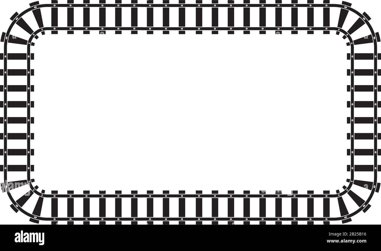 Train Tracks Vector Icon Design Template Illustration Image345555090