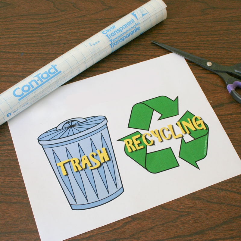 Trash And Recycling Labels