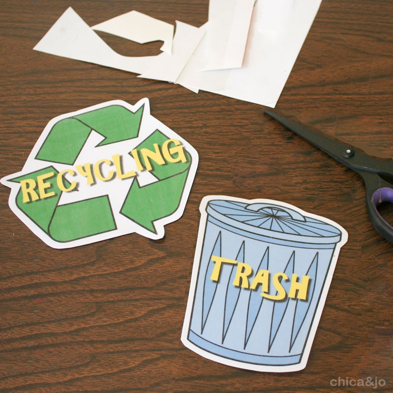 Trash And Recycling Labels