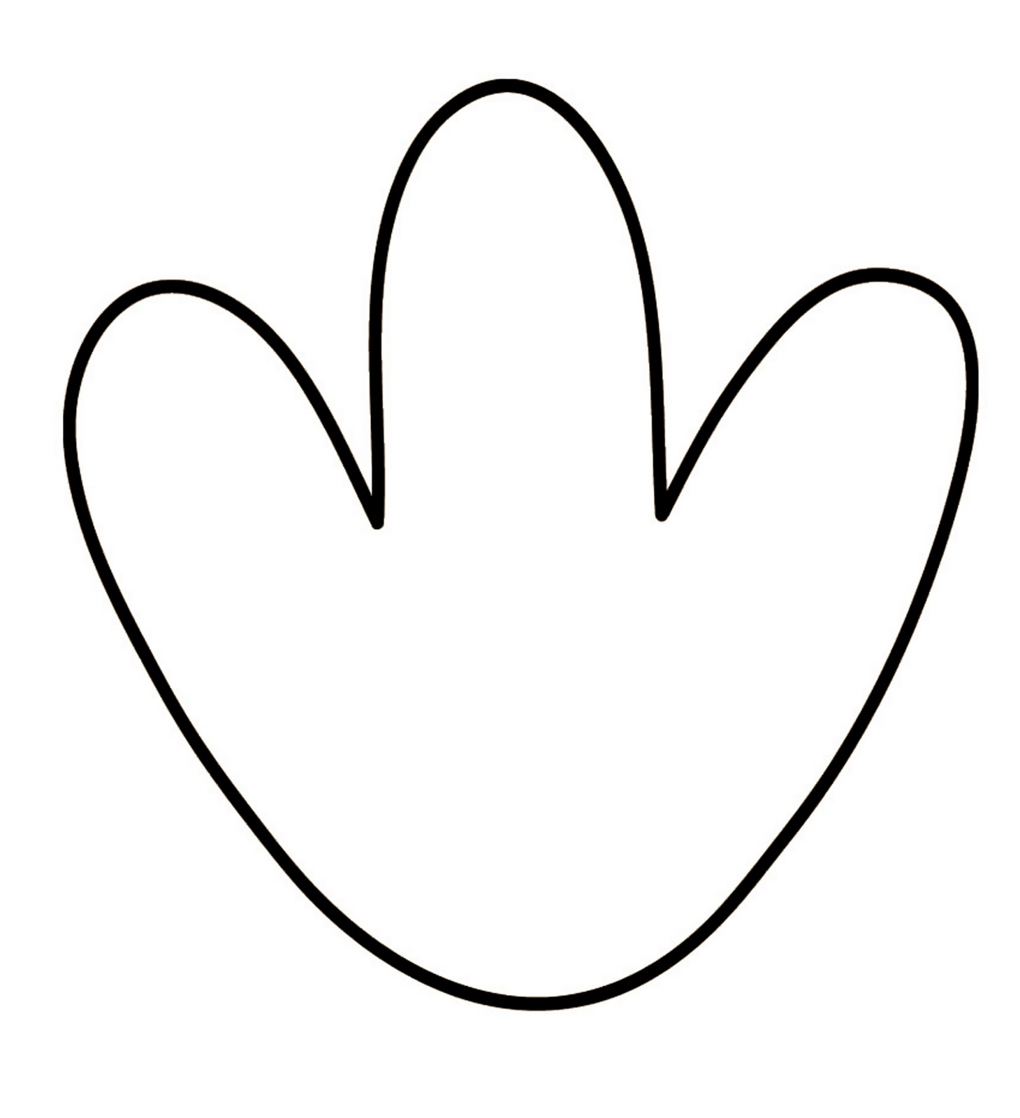 Turkey Art Template For Feet