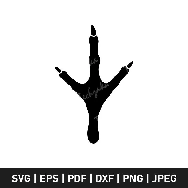 Turkey Bird Foot Print Svg Wild Turkey Turkey Bird Foot Print Svg Wild Turkey