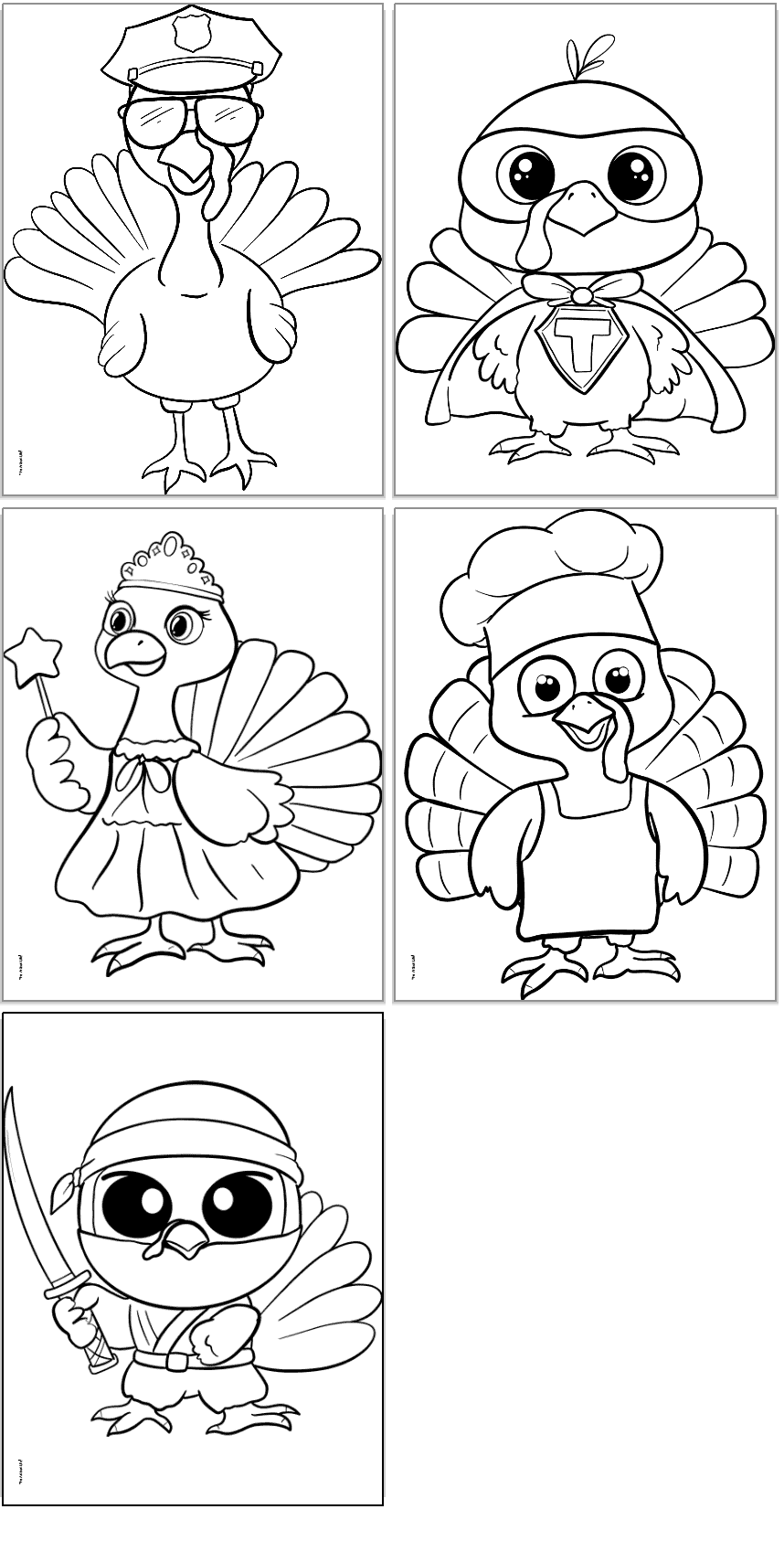 Turkey In Disguise Coloring Pages