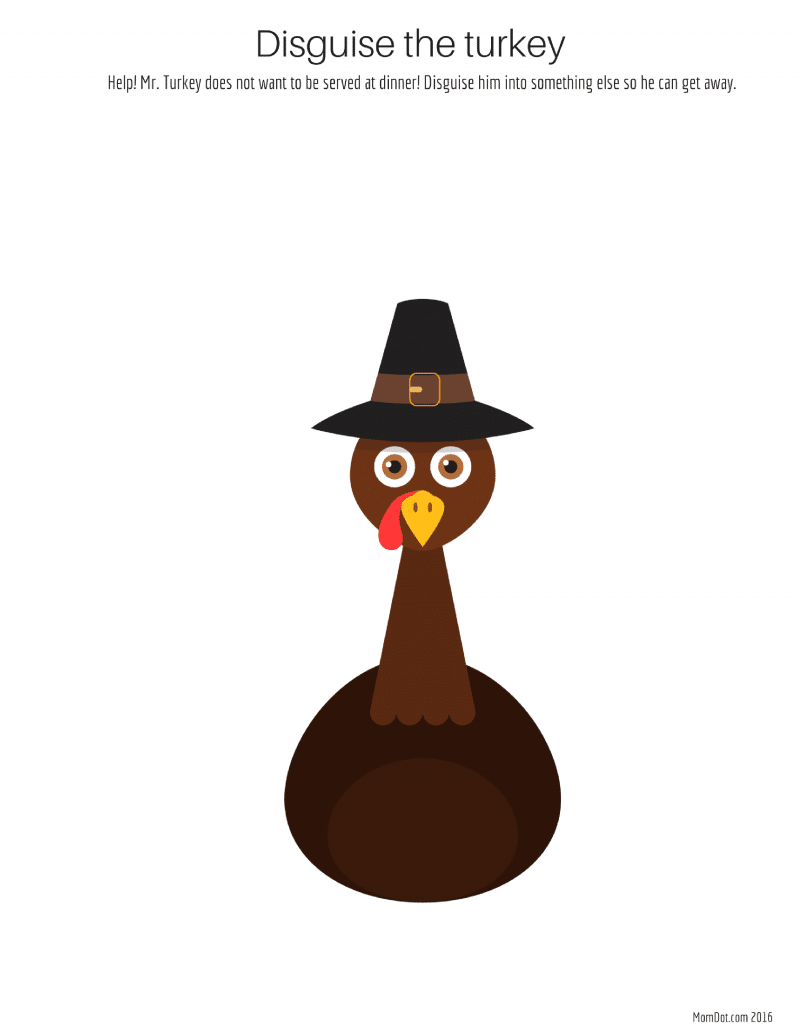 Turkey In Disguise Free Printable Template