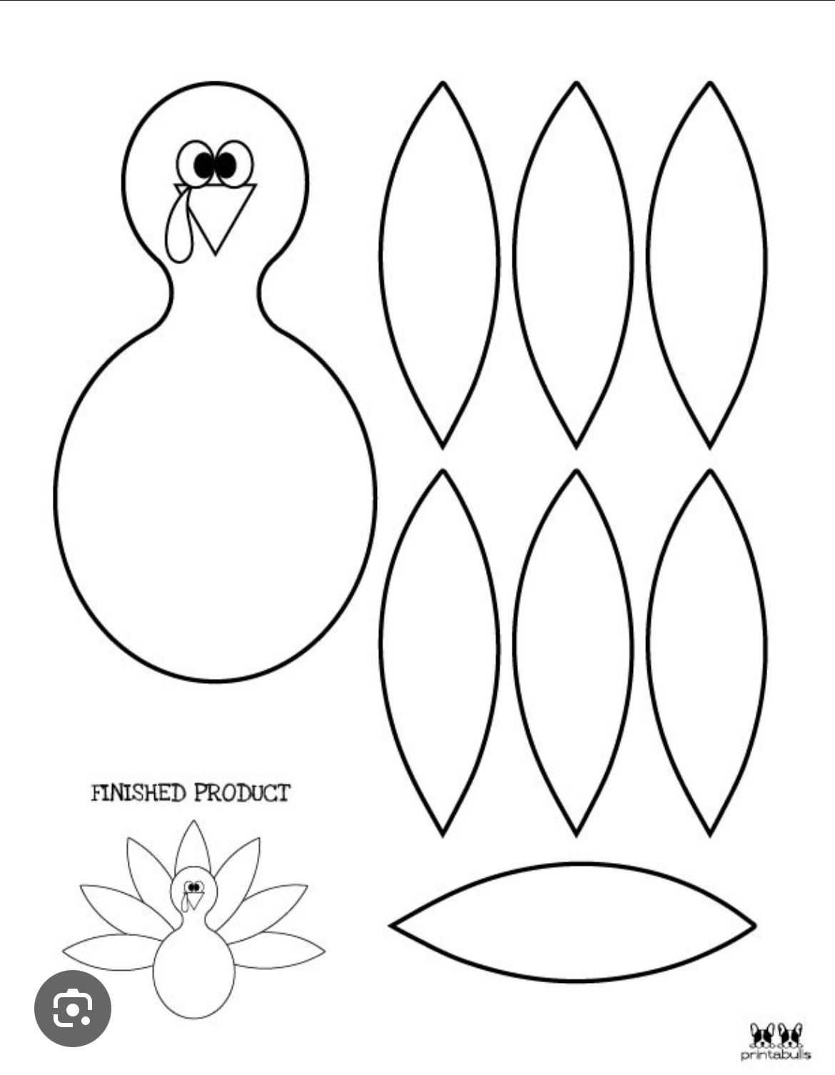 Turkey Template Printable Free