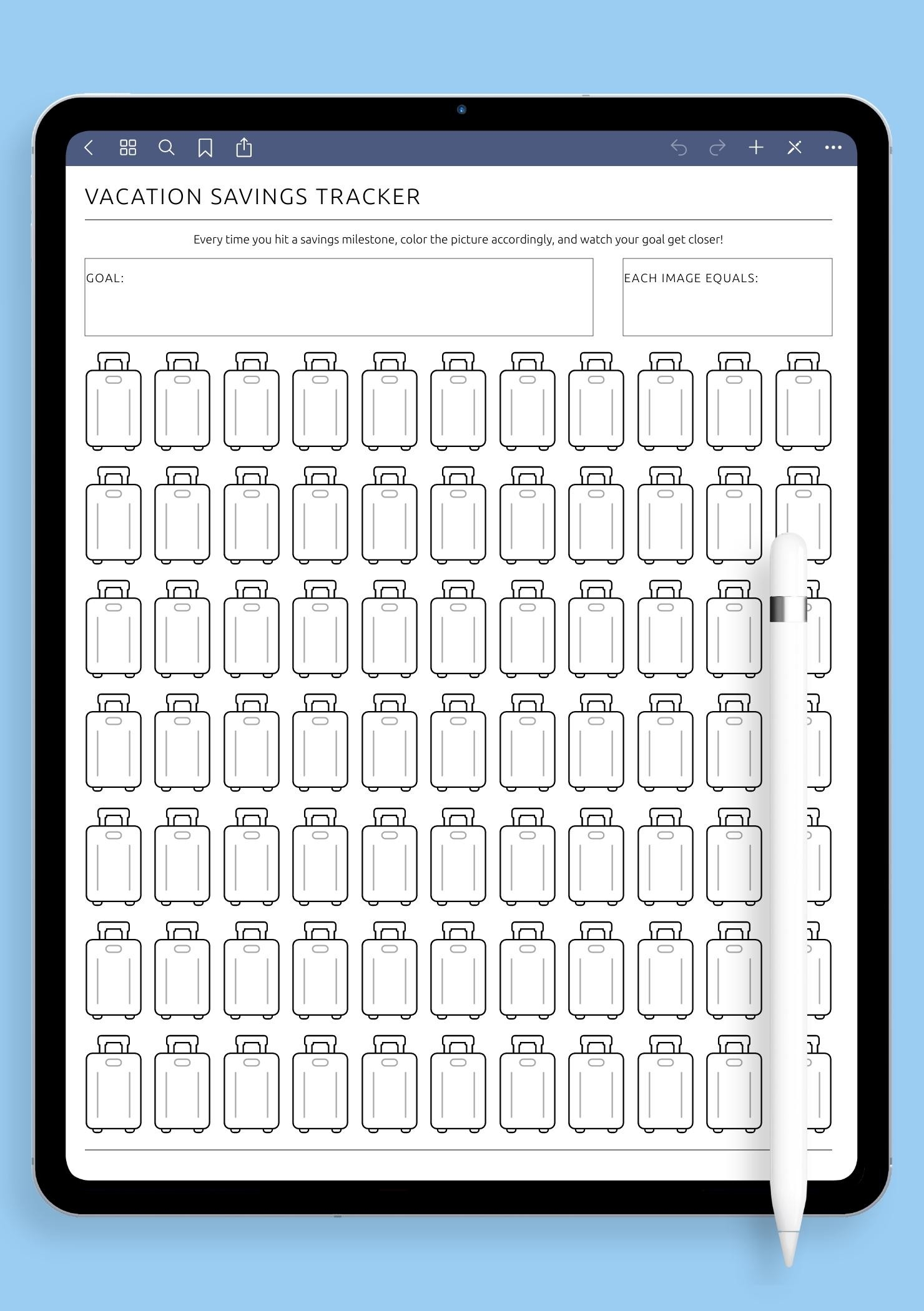 Vacation Savings Tracker