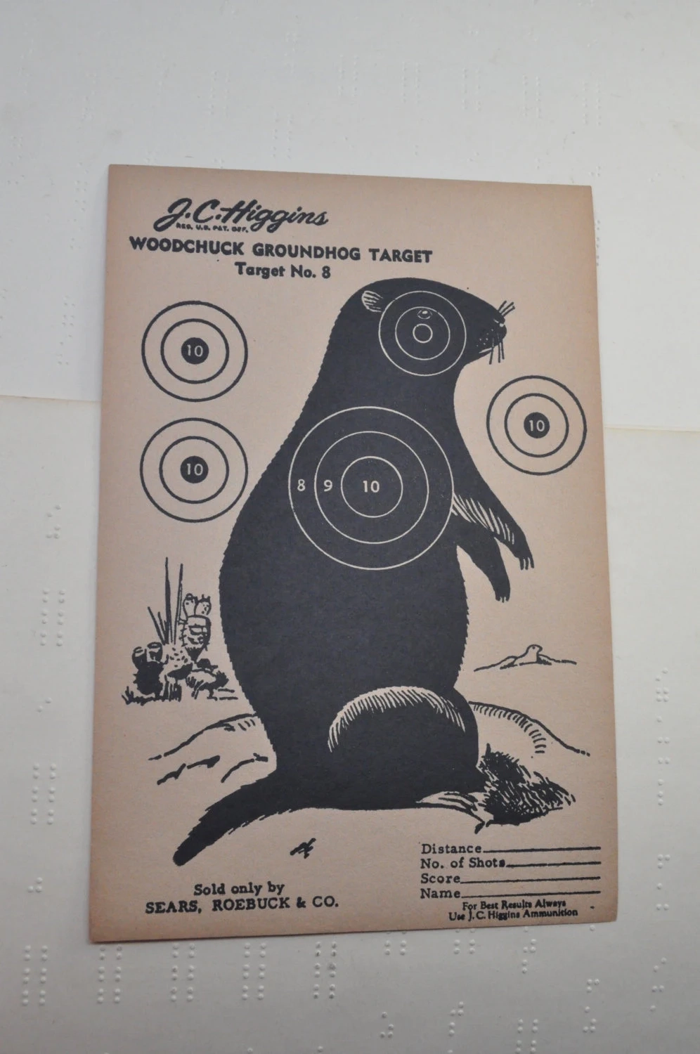 Vintage Jc Higgins Woodchuck Groundhog