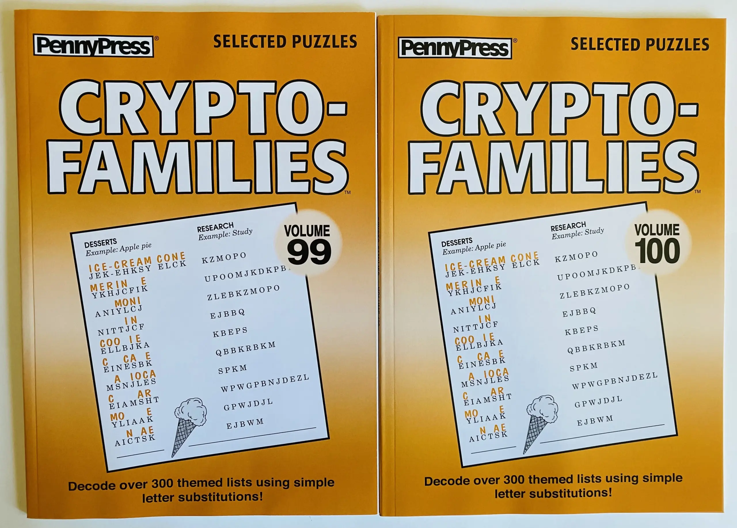 Volumes 99 1001 Cryptofamilies Crypto Families From Penny Press Selected Puzzles Series
