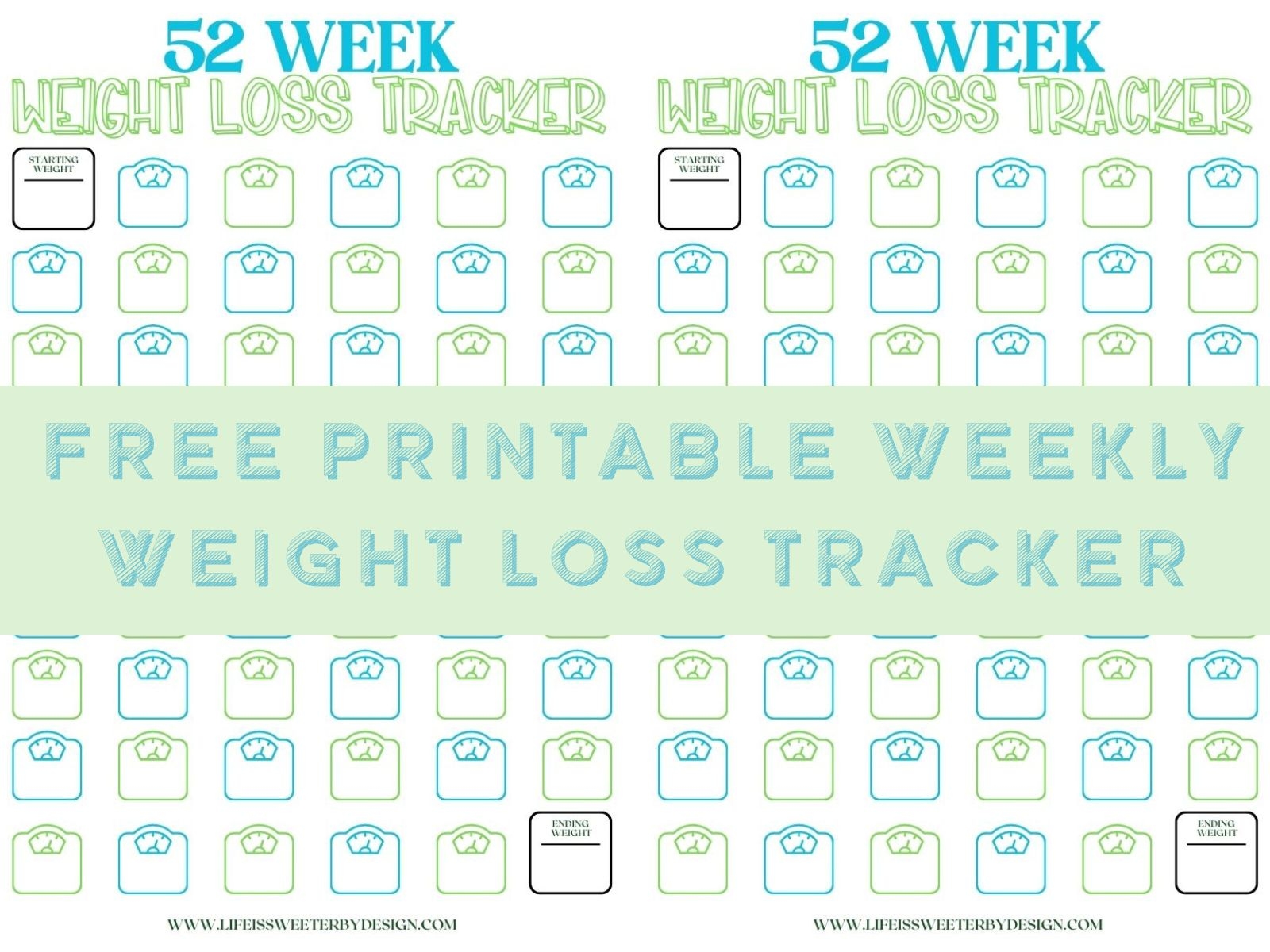 Weekly Weight Loss Tracker Printable