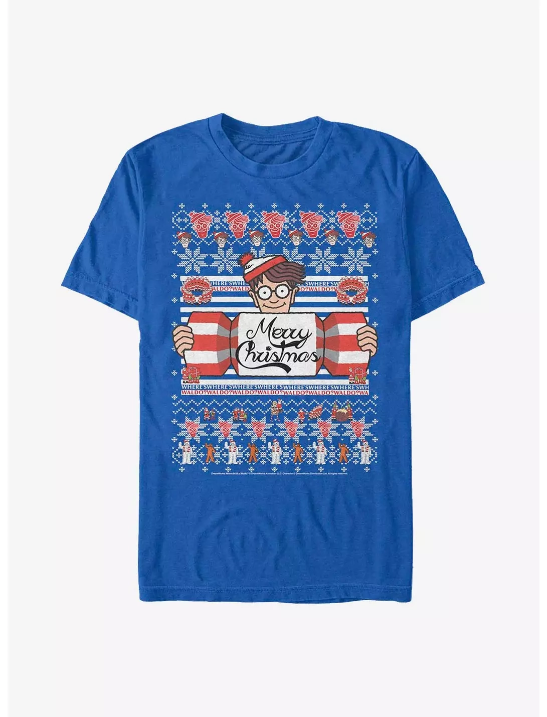 Wheres Waldo Christmas Sweater Pattern T Shirt