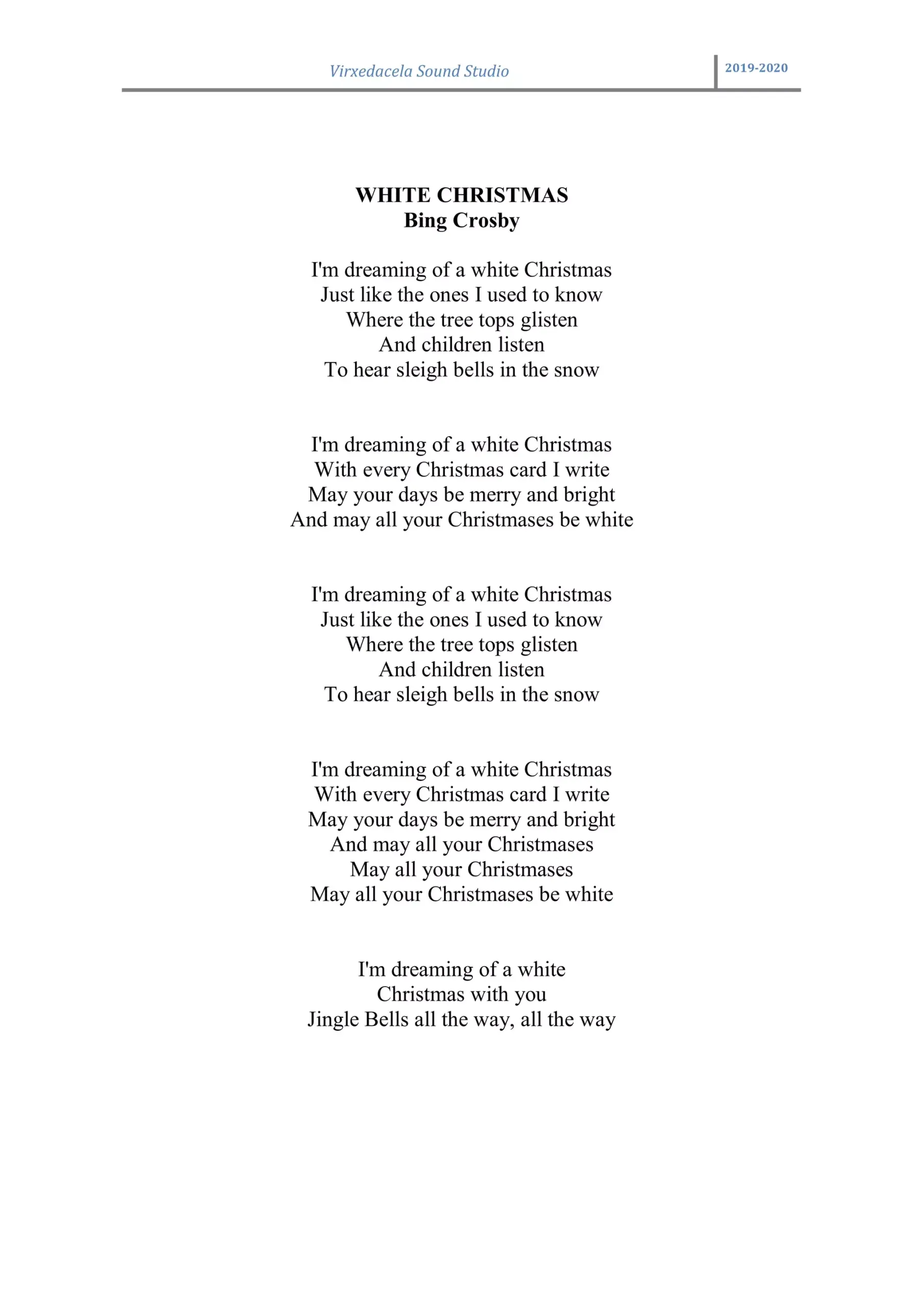 White Christmas 190703025