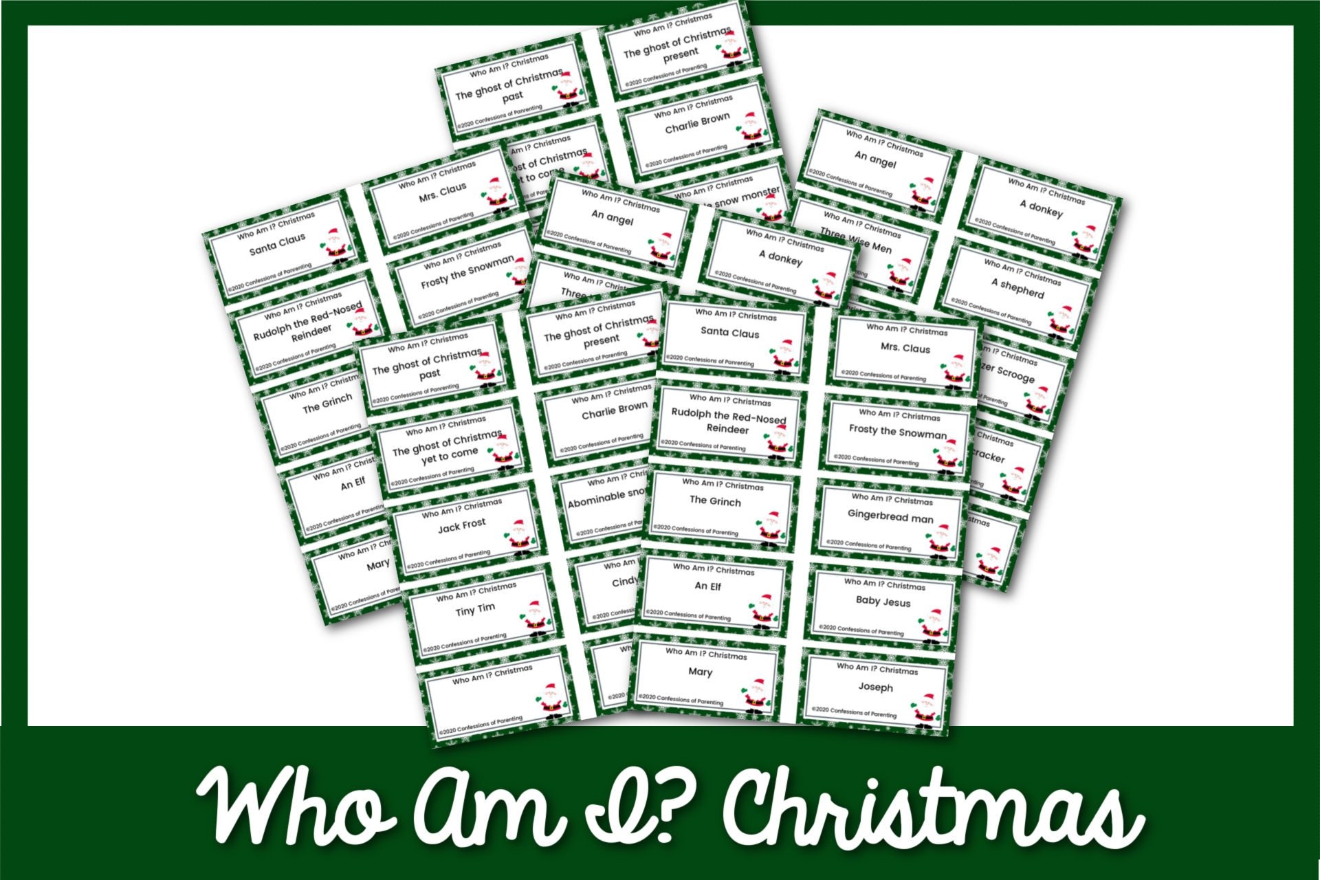 Who Am I Christmas Game