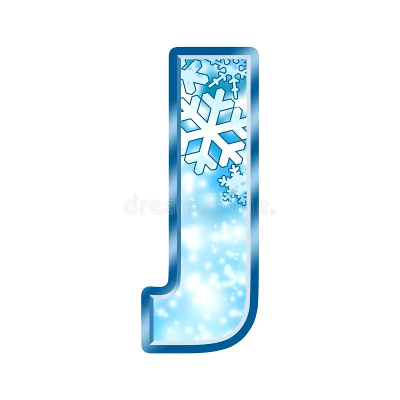Winter Alphabet Letter J