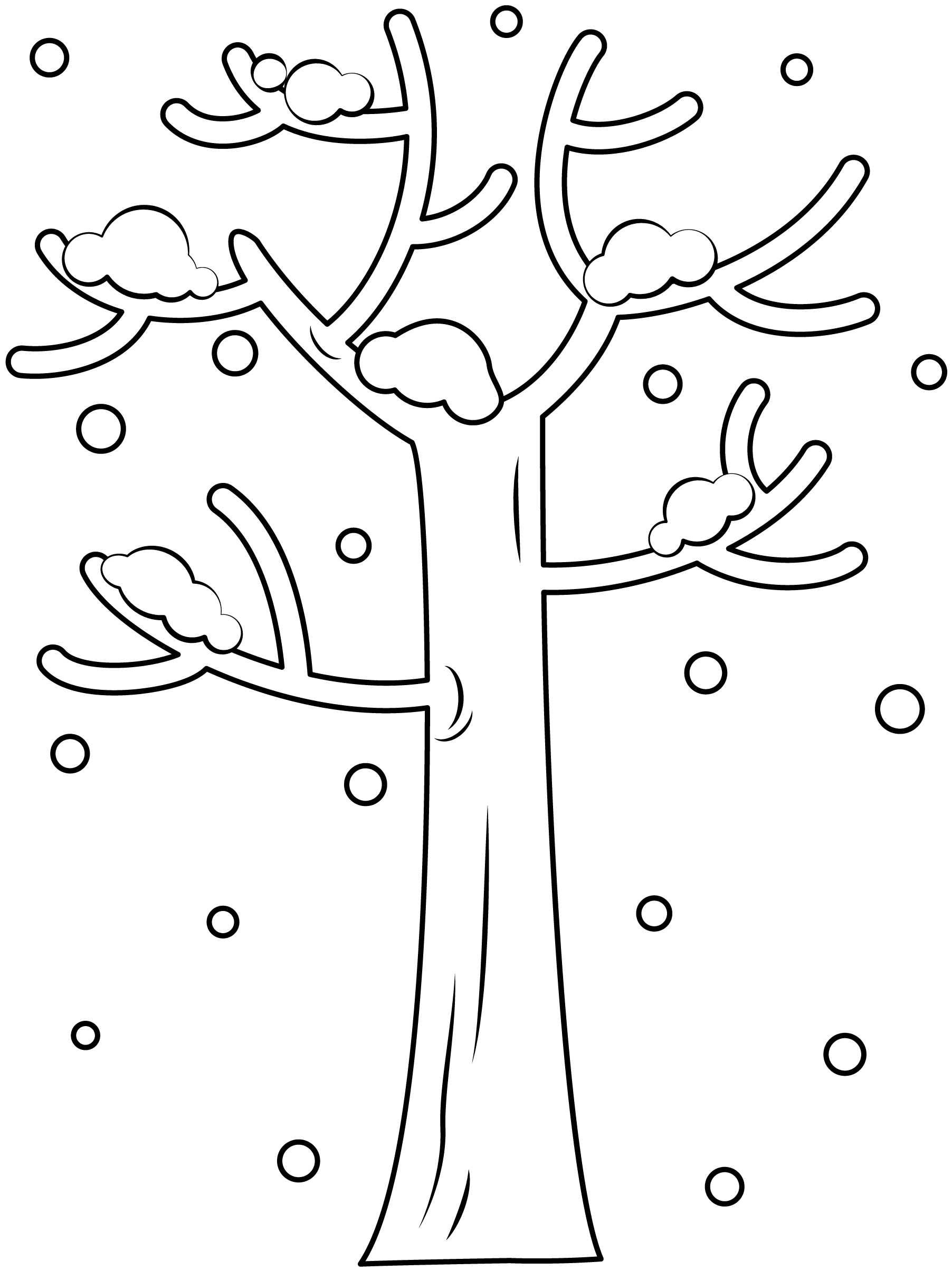 Winter Tree Printable Template Winter Tree Printable Template