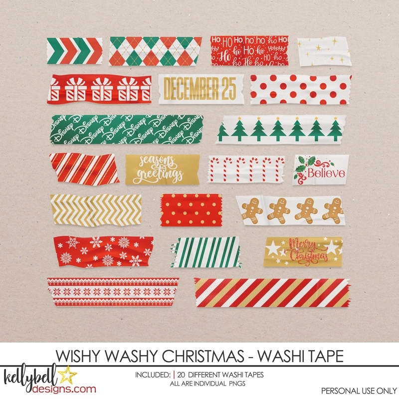 Wishy Washy Christmas Washi Tape Wishy Washy Christmas Washi Tape
