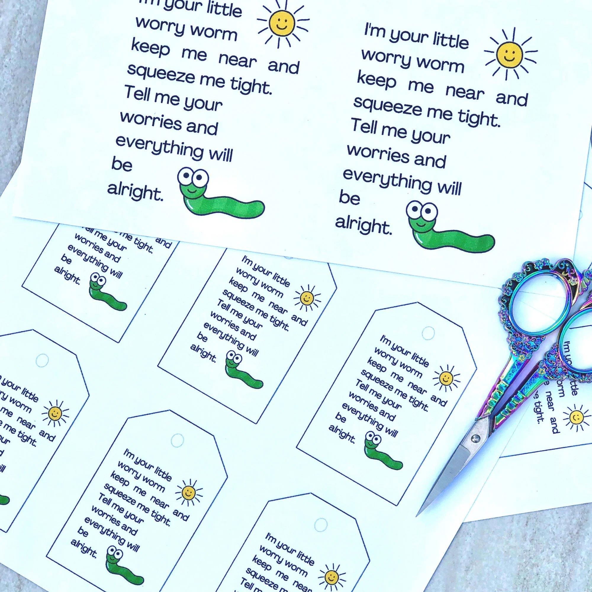 worry worm poem printable free worry worm poem printable free