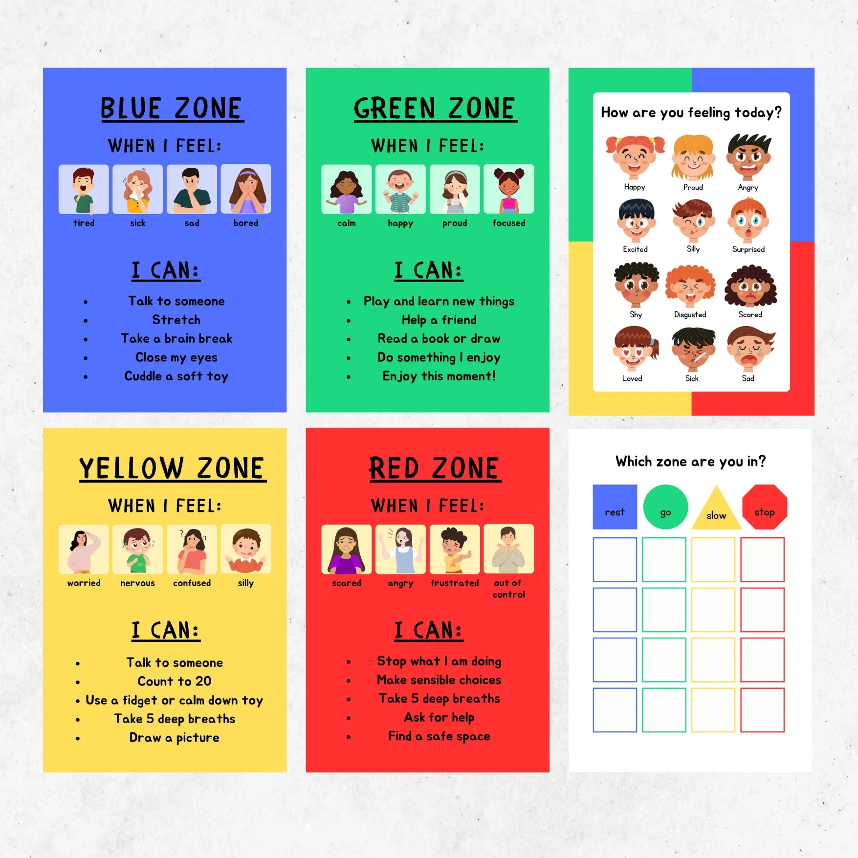 Zones Of Regulation Display Self